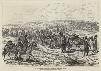 The War, Breaking Up the Camp of Mohammedan Cossacks at Fratesti